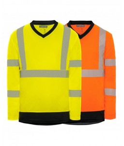 T-SHIRT manches longues haute-visibilité HELIUM - T2S