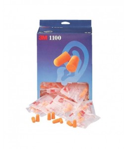 Boîte de 200 paires de bouchons d'oreille jetables 1100 - 3M - 128