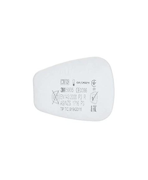 2 Filtres anti-poussière P3R 5935 pour masques séries 6000 6500 et 7000 - 3M - 106