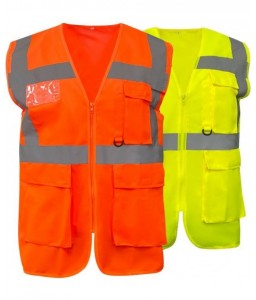GILET HAUTE VISIBILITE LUMEN MULTIPOCHES RECYCLÉ - Sécuritop - SECURITOP