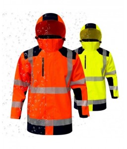 VESTE DE PLUIE HAUTE VISIBILITE LIMA RECYCLEE - SECURITOP