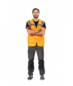 GILET HAUTE VISIBILITE LUMEN MULTIPOCHES RECYCLÉ - Sécuritop - SECURITOP - Vêtements haute-visibilité - 2