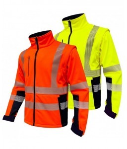 SOFTSHELL HAUTE VISIBILITE TREGANA RECYCLEE 3 COUCHES - Sécuritop - SECURITOP
