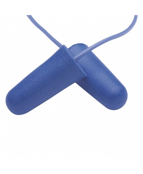 Boîte de 100 paires de bouchons d'oreilles cordés jetables et détectables au métal H10 - JACKSON Boîte de 100 paires de bouchons d'oreilles cordés jetables et détectables au métal H10 - JACKSON