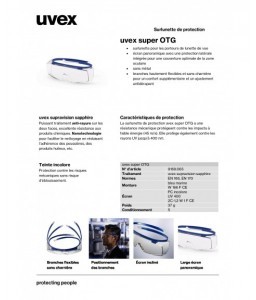 SURLUNETTES UVEX SUPER F OTG - UVEX - Surlunettes de protection - 3