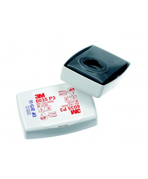 2 Filtres anti-poussière P3R 6035 pour masques série 6800 - 3M 2 Filtres anti-poussière P3R 6035 pour masques série 6800 - 3M