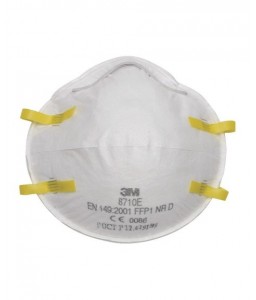Boîte de 20 masques jetables coques anti-poussière FFP1 8710E  - 3M - Masques jetables - 2