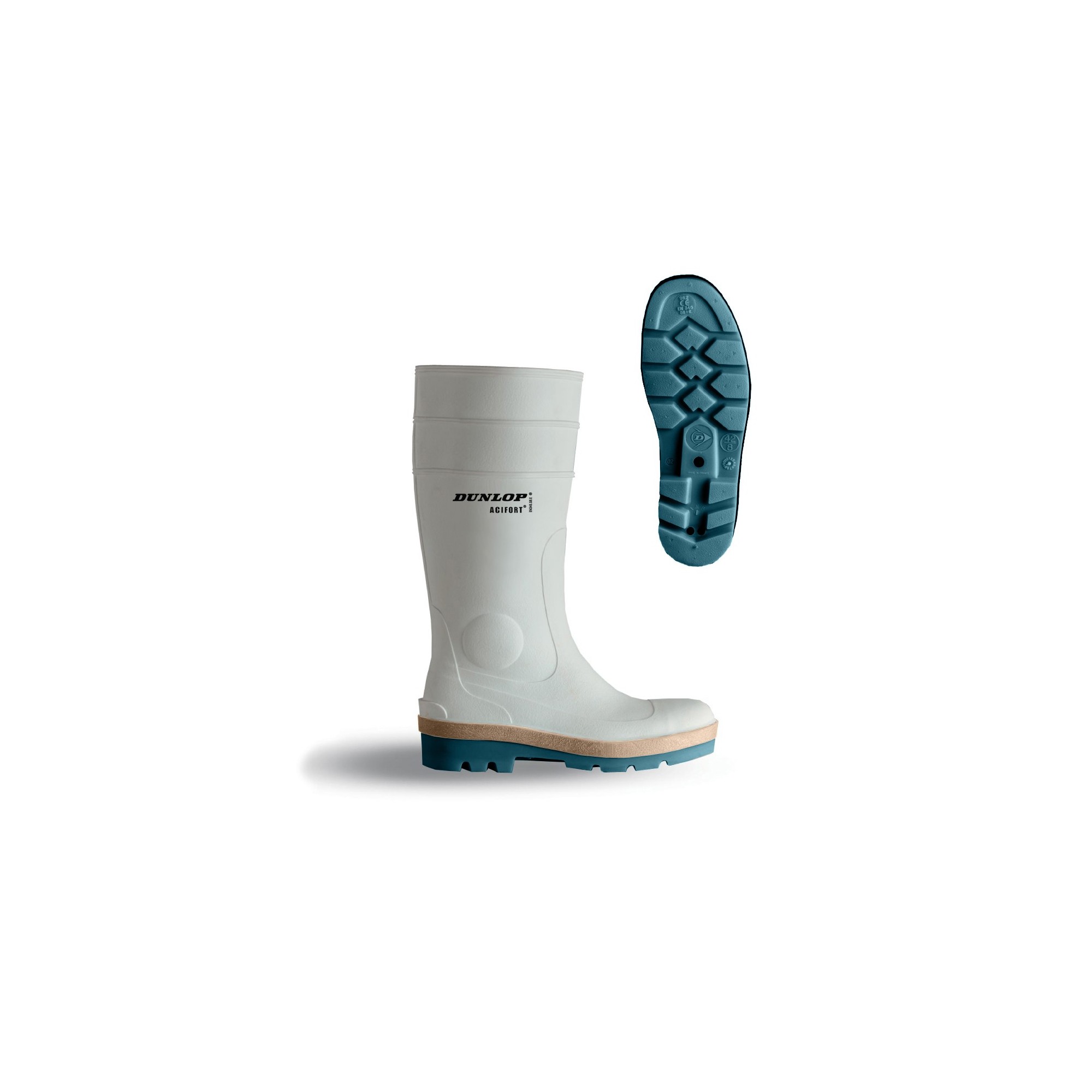 Botte de sécurité blanche Acifort tricolour A781.331 - DUNLOP