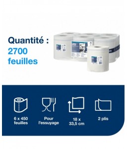 6 rouleaux de papier d'essuyage à dévidage central - Tork - Essuyage - 4