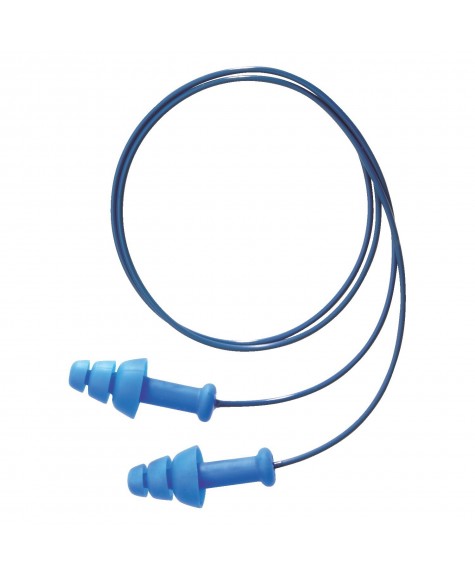 Boîte de 50 paires de bouchons d'oreilles cordés jetables et détectables au métal SMARTFIT® - HONEYWELL HOWARD LEIGHT