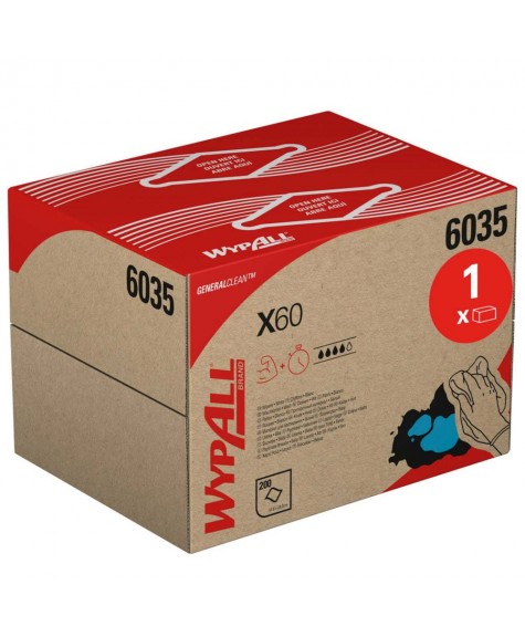 Boîte distributrice de 200 chiffons de nettoyage non tissés Wypall® - Kimberly Clark - KIMBERLY-CLARK