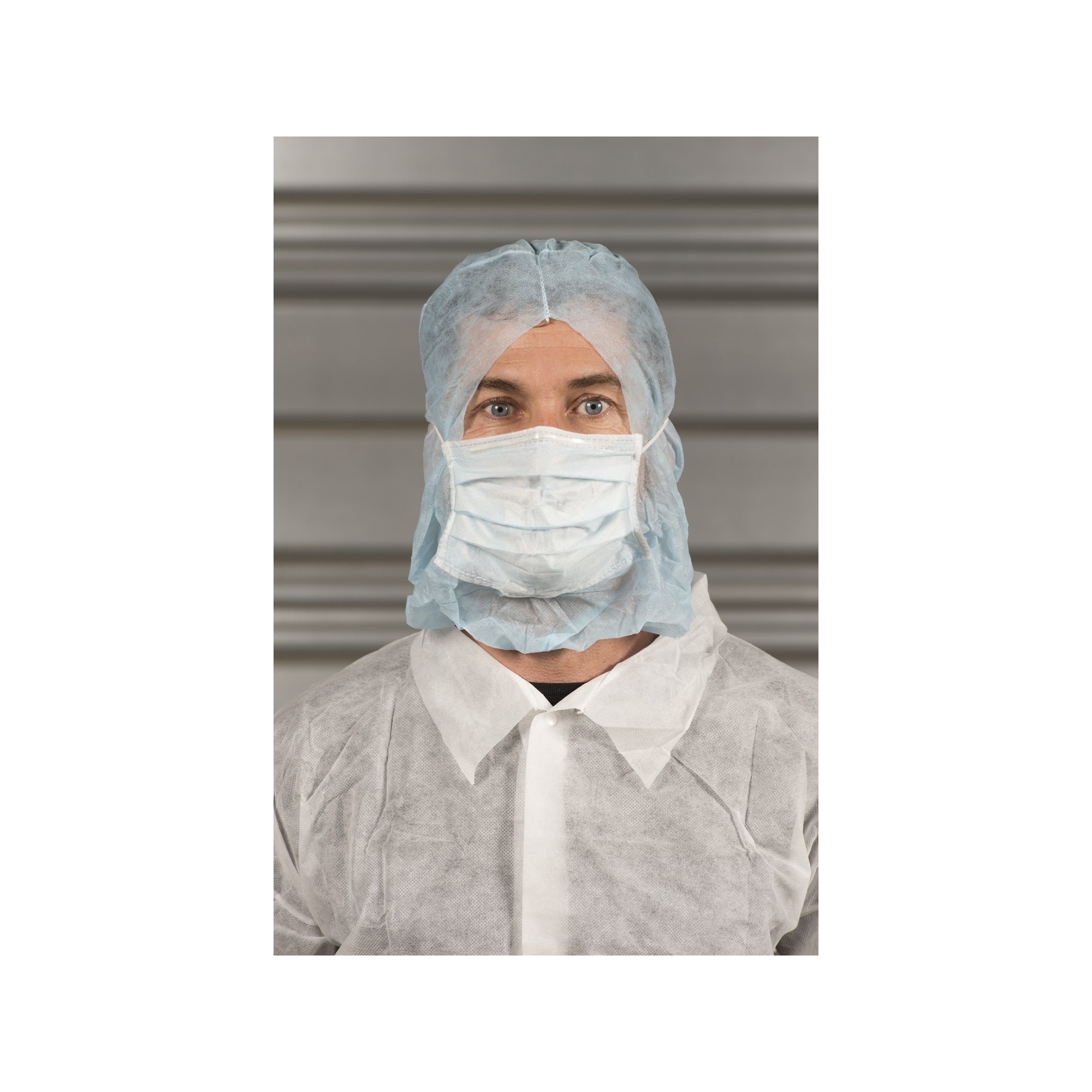 50 cagoules jetables avec masque - EPIKA