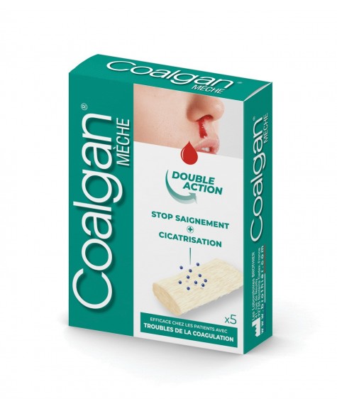 Boîte de 5 mèches hémostatiques COALGAN