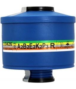 Filtre combiné à vis anti-poussières et anti-gaz 203 ABEK2P3 R pour masque TR 82 - SPASCIANI