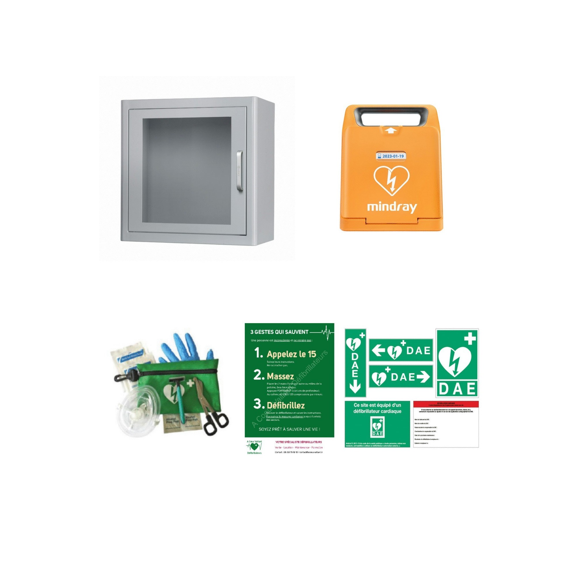 Pack défibrillateur semi-auto BeneHeart C1A - MINDRAY