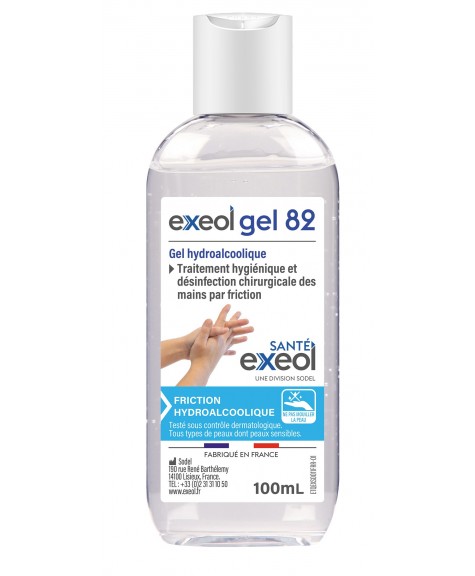 Gel hydroalcoolique mains 100ml - EXEOL SANTE
