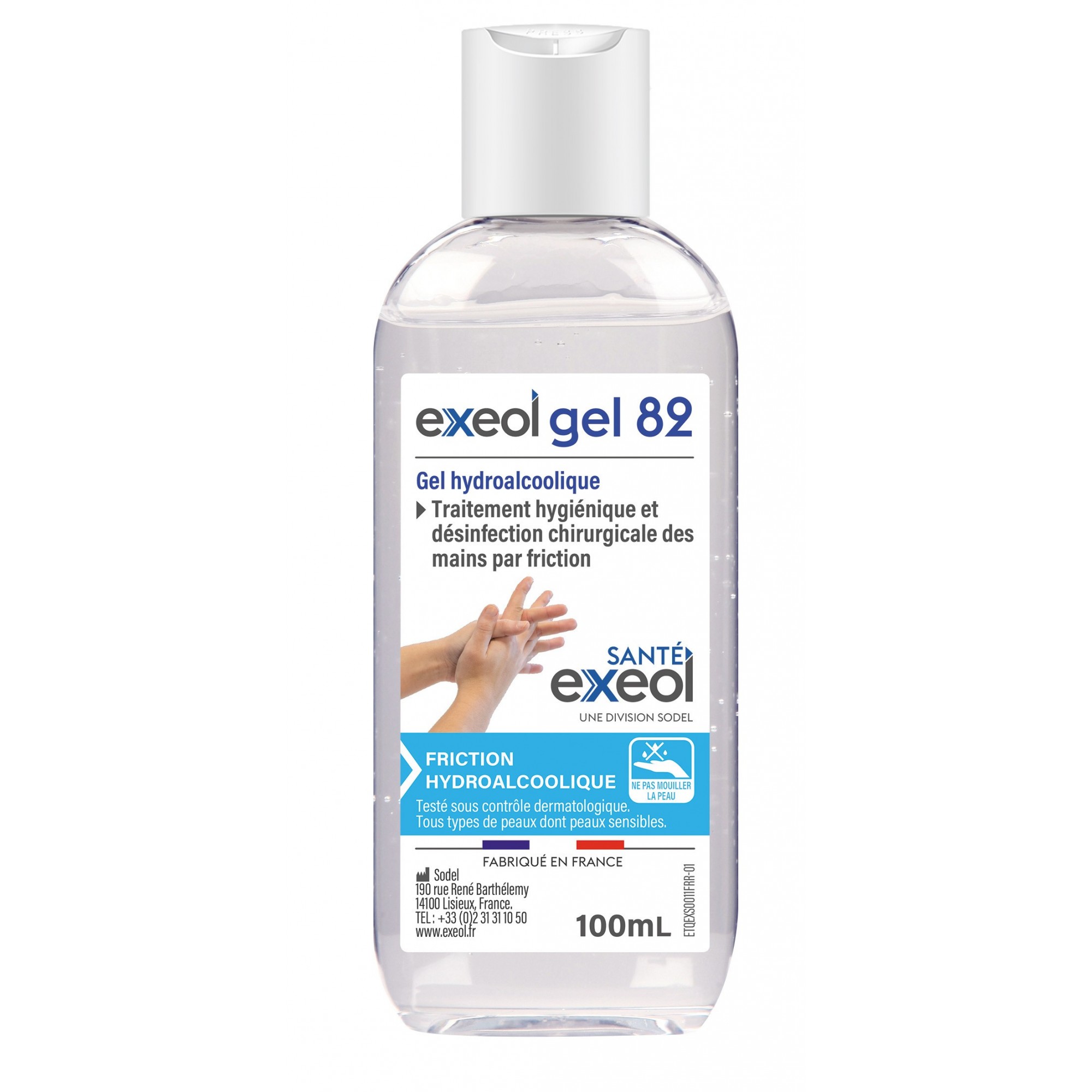 Gel hydroalcoolique mains 100ml - EXEOL SANTE