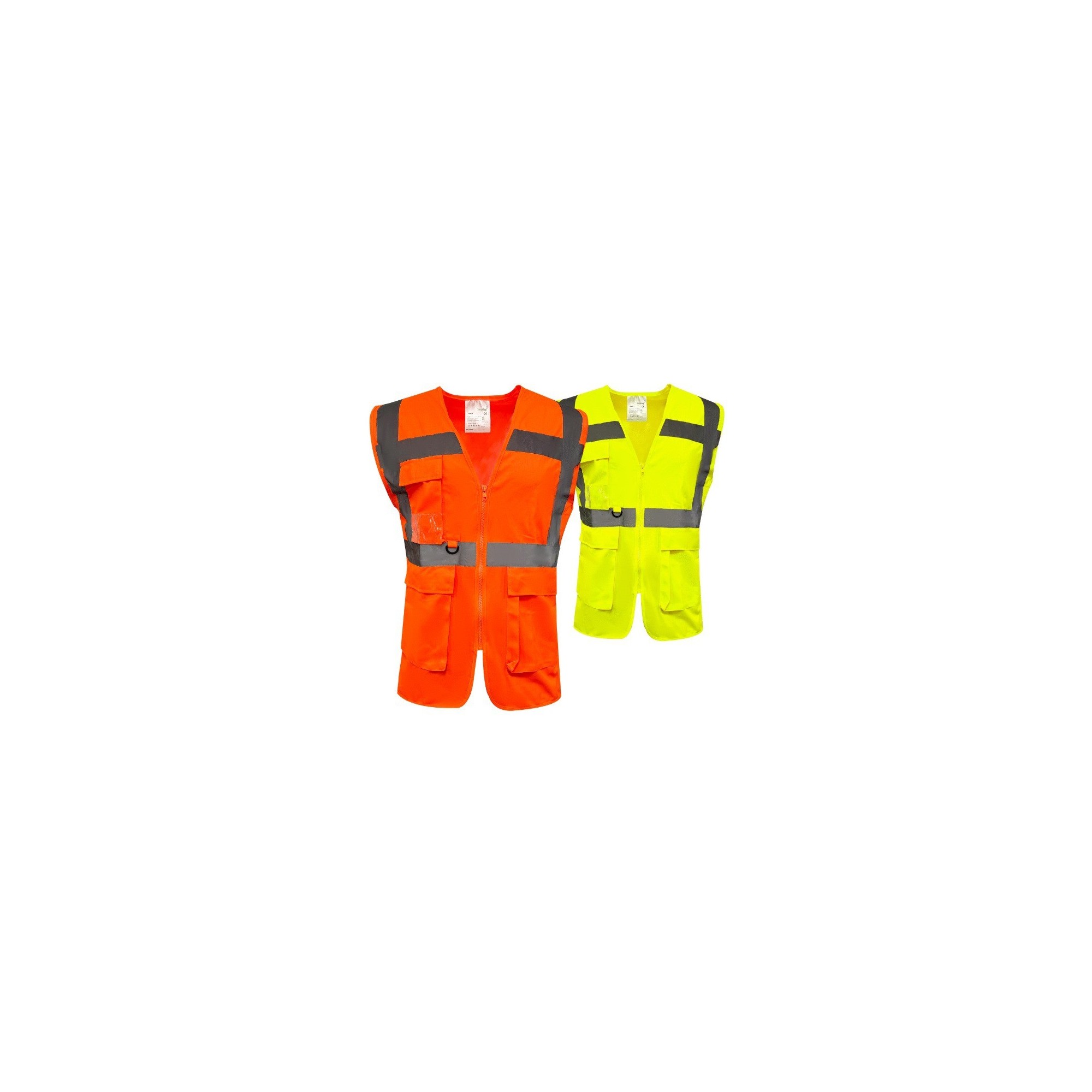 GILET HAUTE VISIBILITE LUMEN MULTIPOCHES RECYCLÉ - Sécuritop - SECURITOP