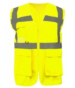 GILET HAUTE VISIBILITE LUMEN MULTIPOCHES RECYCLÉ - Sécuritop - SECURITOP - Vêtements haute-visibilité - 4