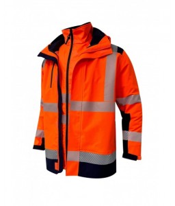 VESTE DE PLUIE HAUTE VISIBILITE LIMA RECYCLEE - SECURITOP - Parkas et manteaux - 7