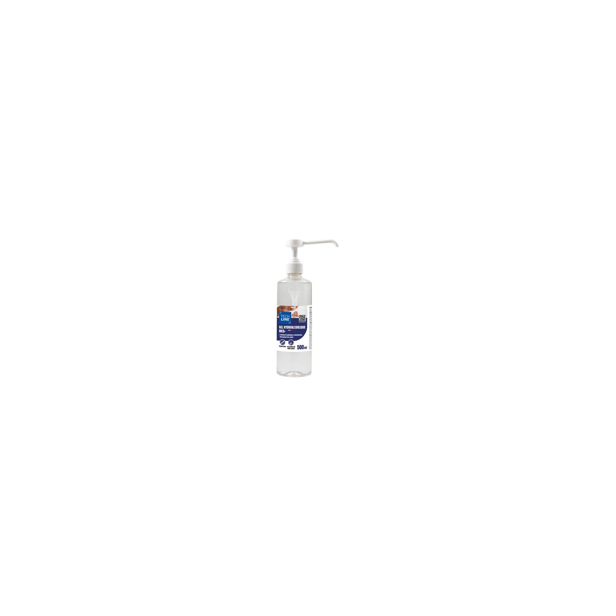 GEL HYDROALCOOLIQUE 500ML - TECHLINE