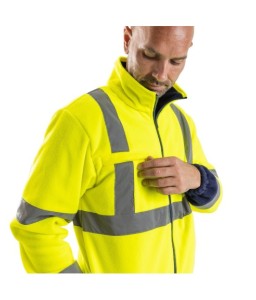 Polaire Haute-visibilité Liverpool recyclée - Sécuritop - SECURITOP - Vêtements haute-visibilité - 9